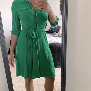 Grass green dress